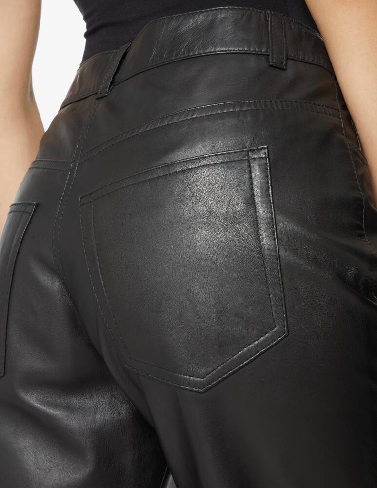 rinascente SEVENTY Pantaloni chino in pelle - Nero