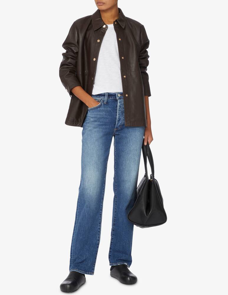 rinascente SEVENTY Giacca Overshirt in pelle - Marrone