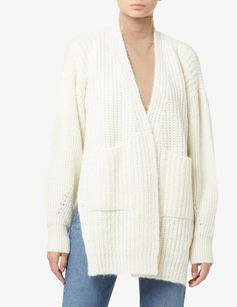 rinascente SEVENTY Cardigan maxi in misto lana - Bianco