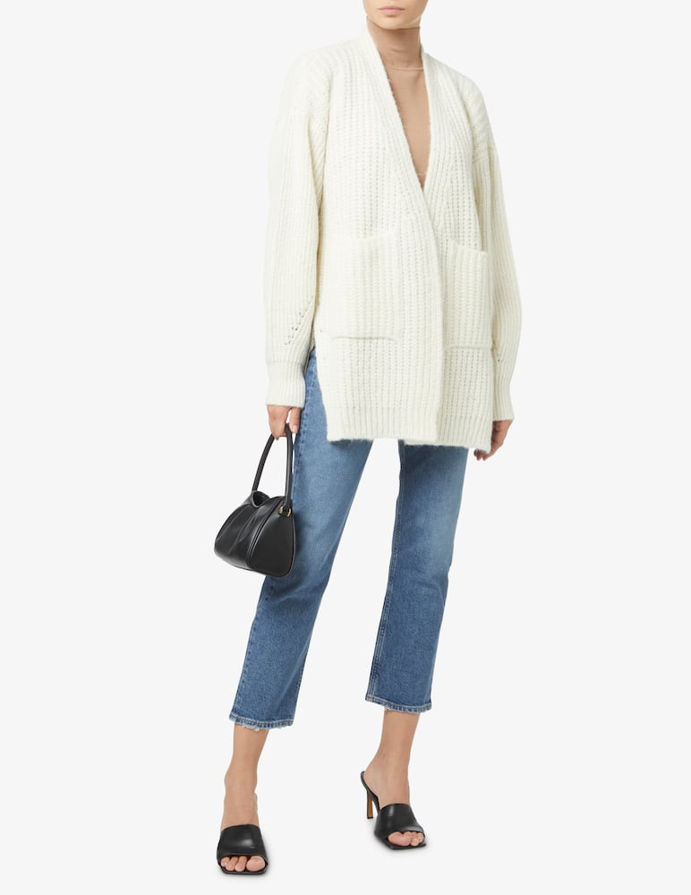 rinascente SEVENTY Cardigan maxi in misto lana - Bianco