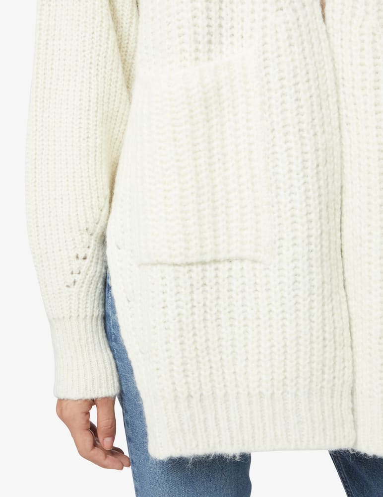 rinascente SEVENTY Cardigan maxi in misto lana - Bianco