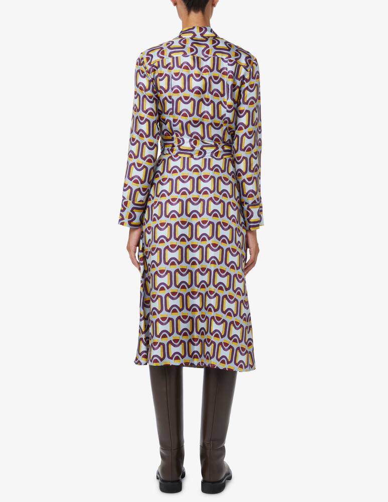 rinascente SEVENTY Abito a portafoglio in twill di seta - Multicolor