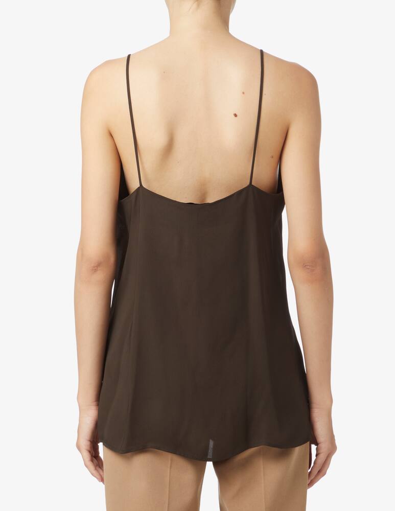 rinascente SEVENTY Top in viscosa Spaghetti - Nero