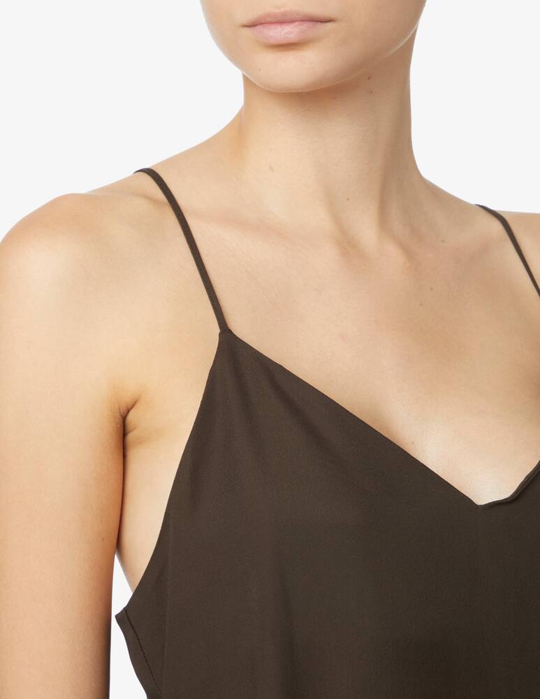 rinascente SEVENTY Top in viscosa Spaghetti - Nero