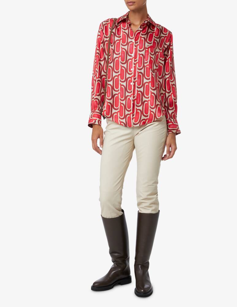 rinascente SEVENTY Camicia in twill di seta - Rosa