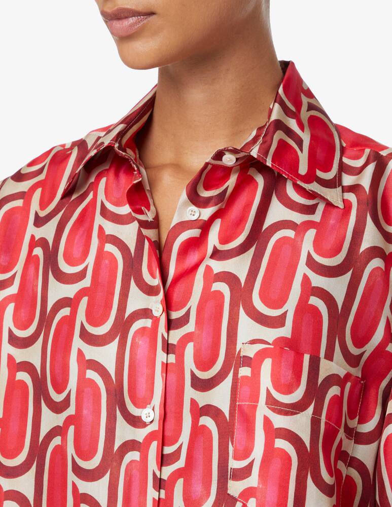 rinascente SEVENTY Camicia in twill di seta - Rosa