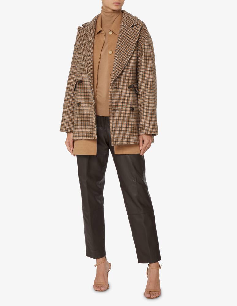 rinascente SEVENTY Oversized turtleneck wool sweater - Brown