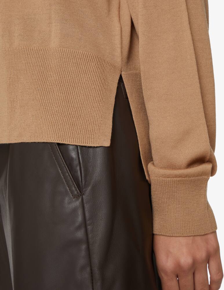 rinascente SEVENTY Oversized turtleneck wool sweater - Brown