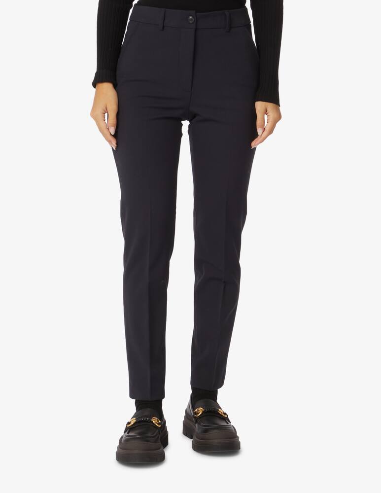 rinascente SEVENTY Wool blend cigaretta trousers - Black