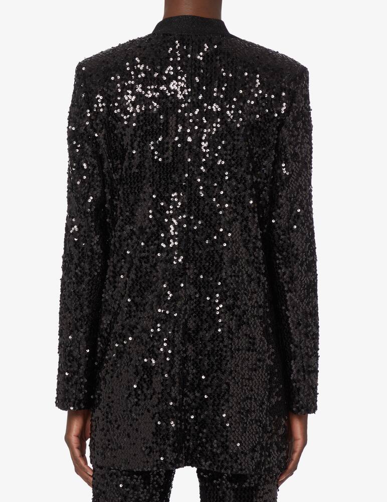 rinascente SEVENTY Lurex jacket embroidered with sequins - Black