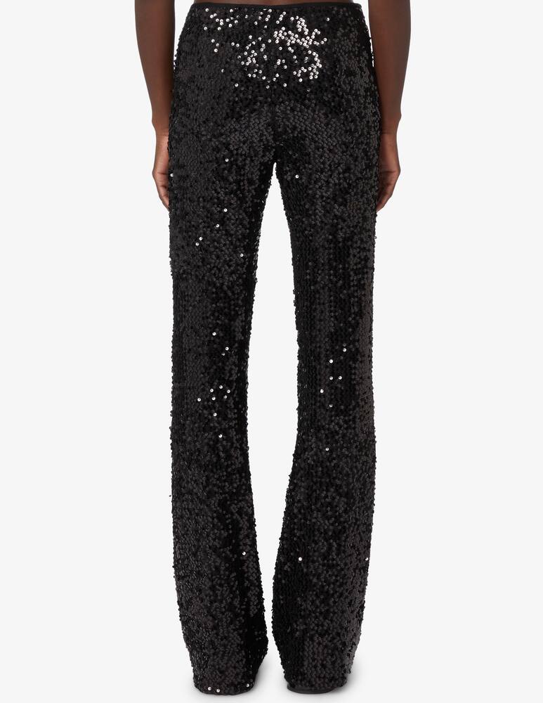rinascente SEVENTY Lurex trousers embroidered with sequins - Black