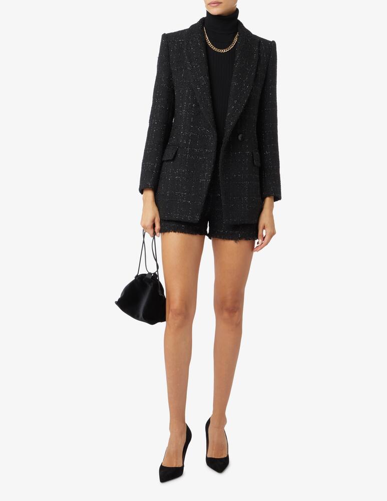 rinascente SEVENTY Woven lurex jacket - Black