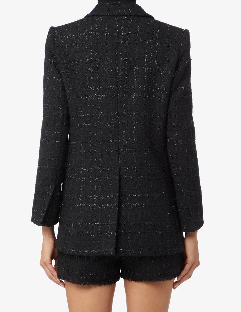 rinascente SEVENTY Woven lurex jacket - Black
