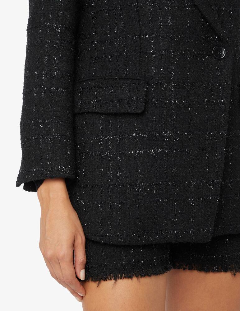 rinascente SEVENTY Woven lurex jacket - Black