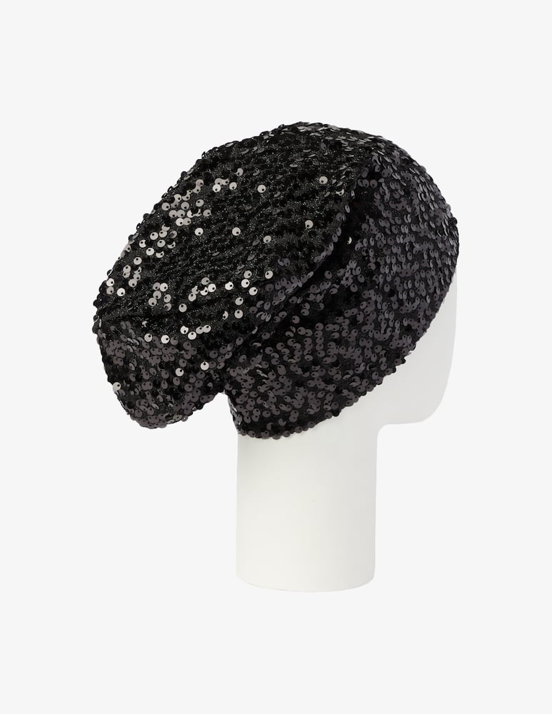 rinascente SEVENTY Hat embroidered with sequins - Black