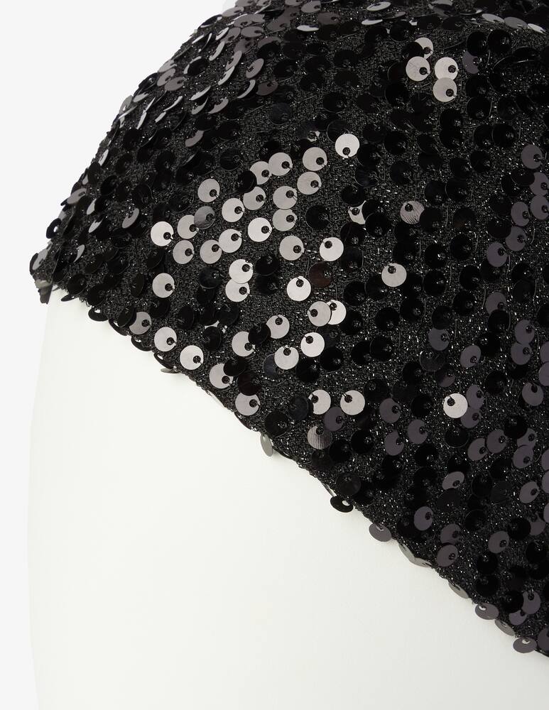 rinascente SEVENTY Hat embroidered with sequins - Black