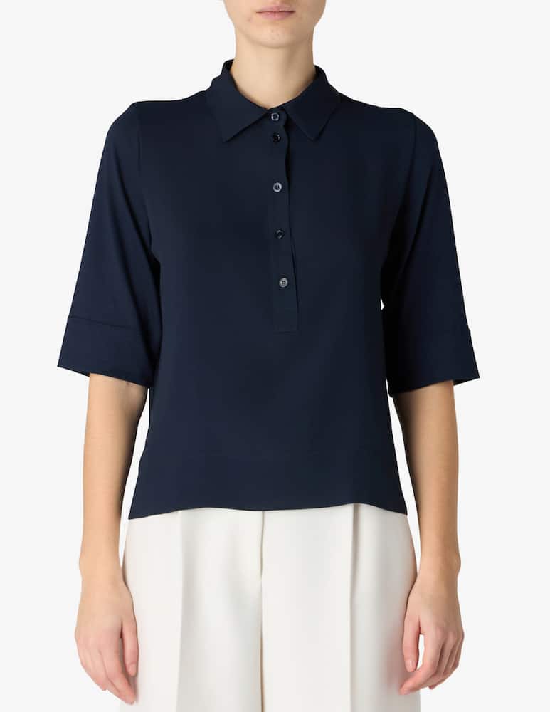 SEVENTY Polo jersey knit top - picture 1 SEVENTY Polo jersey knit top - picture 1