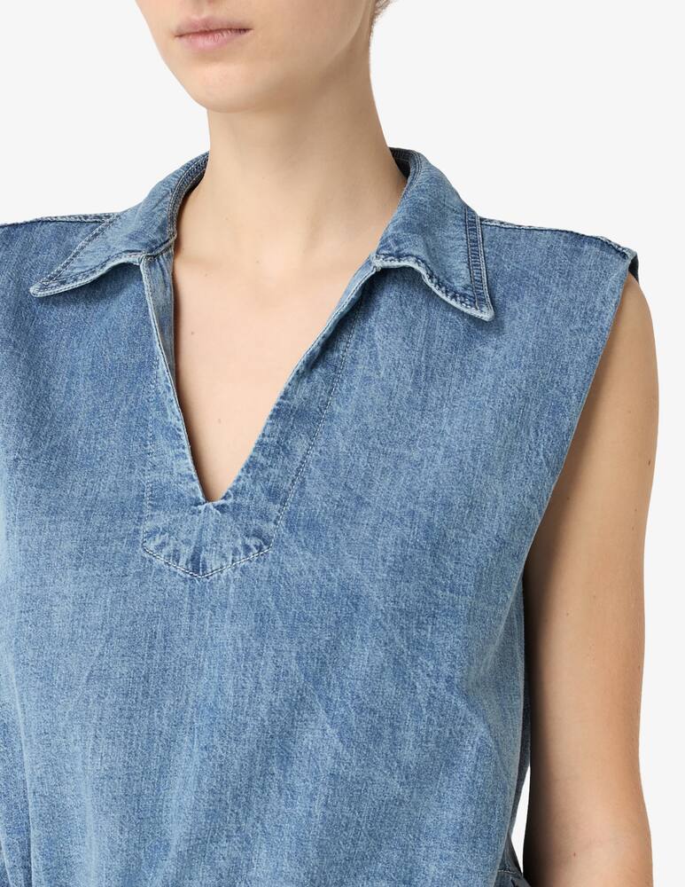 rinascente SEVENTY Canotta in denim Bowling