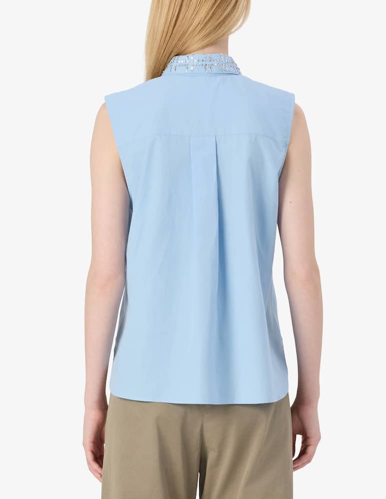 SEVENTY Camicia smanicata ricamata - immagine 3 SEVENTY Camicia smanicata ricamata - immagine 3