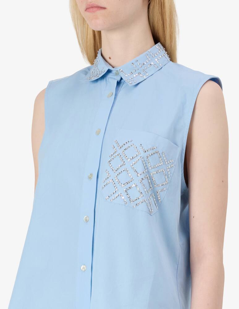 SEVENTY Camicia smanicata ricamata - immagine 4 SEVENTY Camicia smanicata ricamata - immagine 4