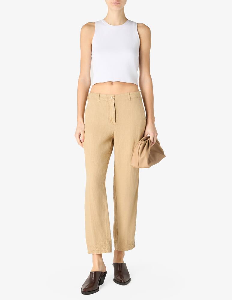 rinascente SEVENTY Linen relaxed trousers