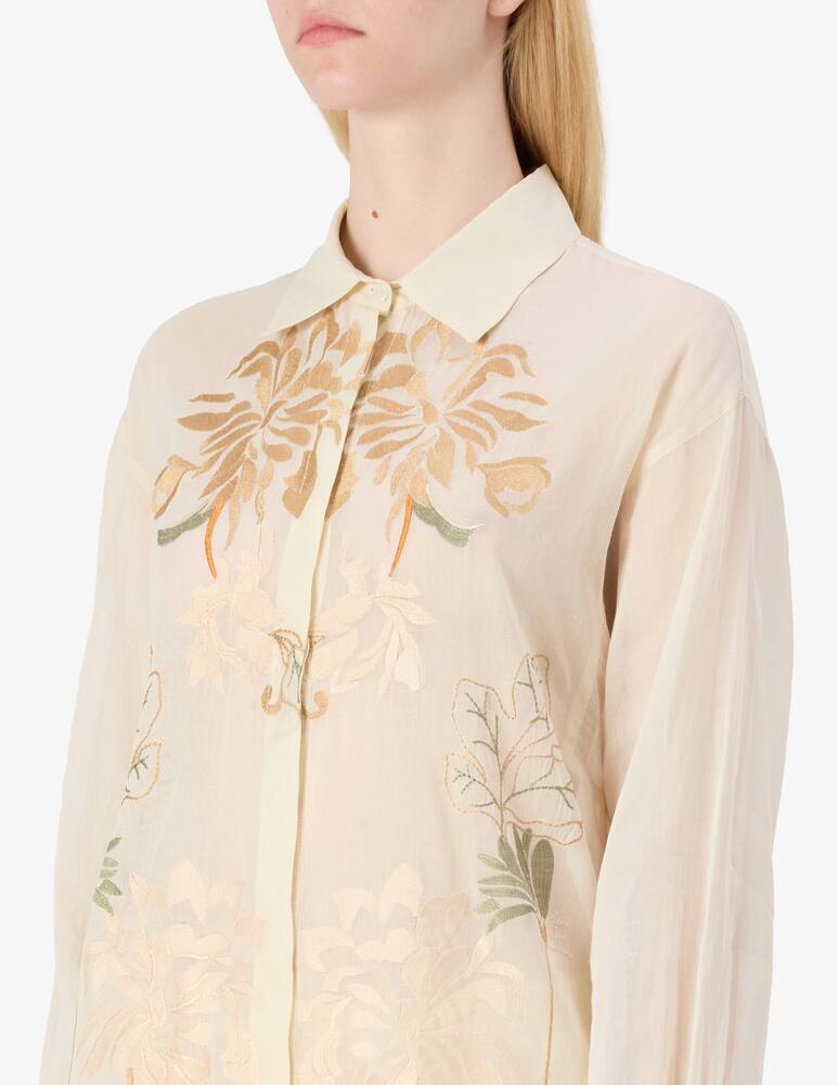 rinascente SEVENTY Camicia organza ricamata