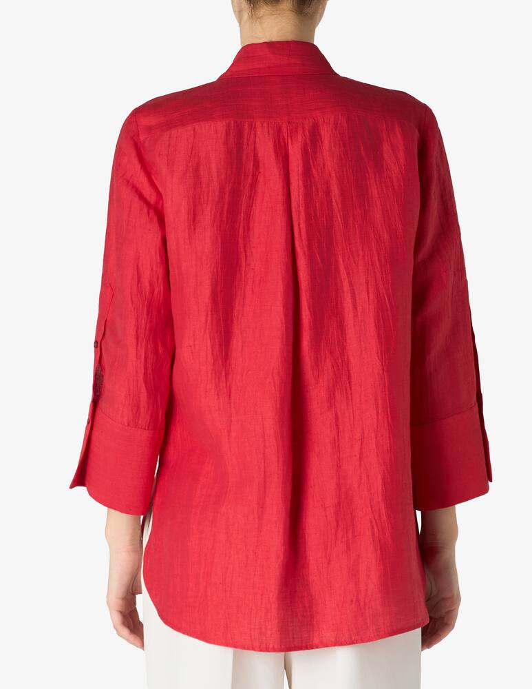 rinascente SEVENTY Camicia lino increspato