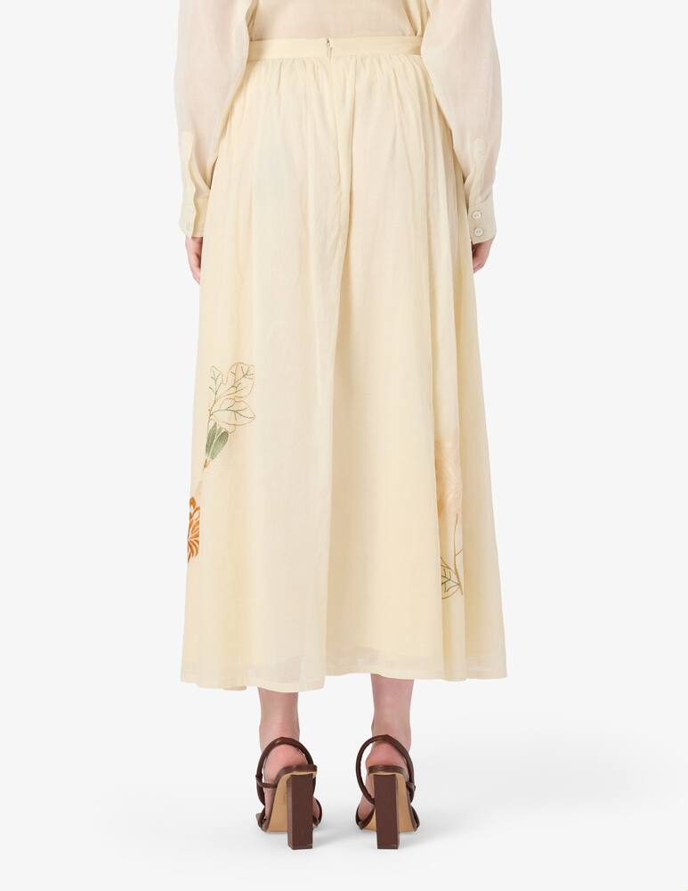 SEVENTY Gonna organza ricamo maxifiori - immagine 3 SEVENTY Gonna organza ricamo maxifiori - immagine 3