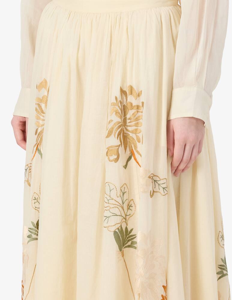 rinascente SEVENTY Gonna organza ricamo maxifiori