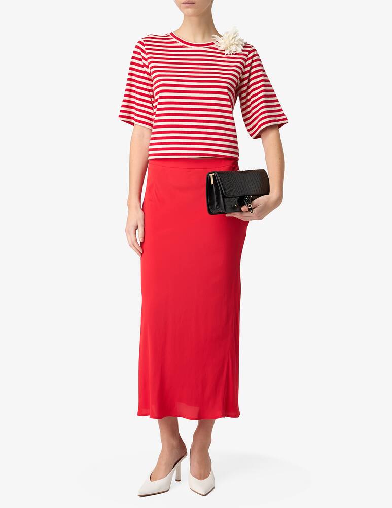 rinascente SEVENTY T-shirt righe con spilla