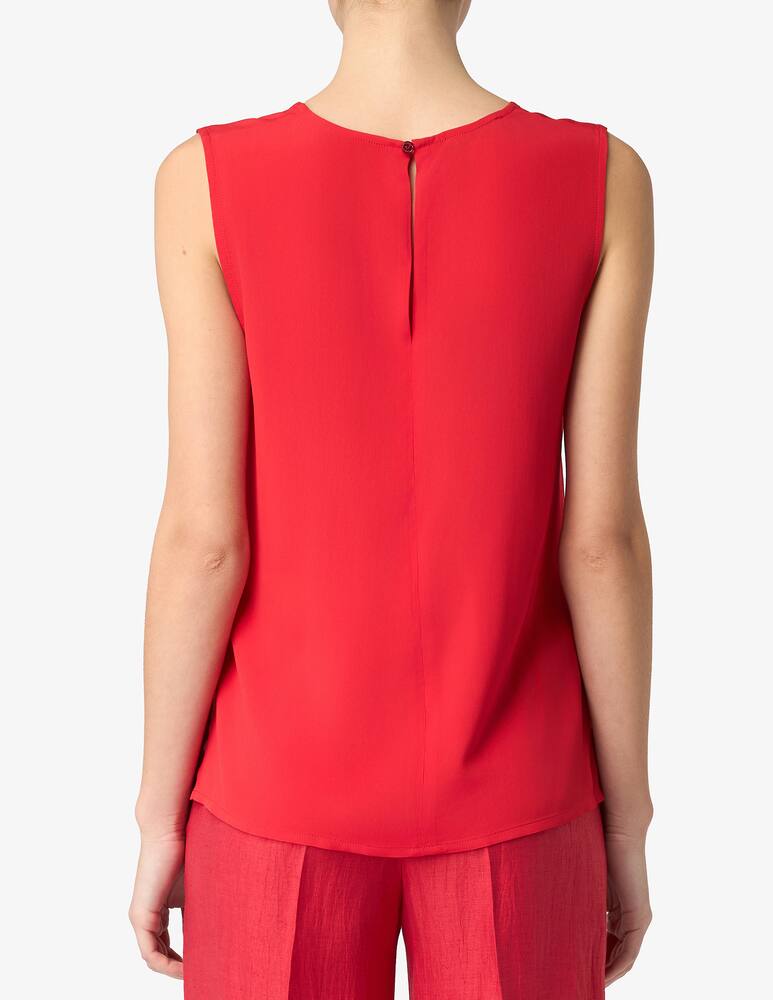 SEVENTY Top smanicato in mix seta - immagine 3 SEVENTY Top smanicato in mix seta - immagine 3