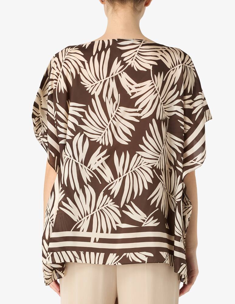 rinascente SEVENTY Poncho silk pattern