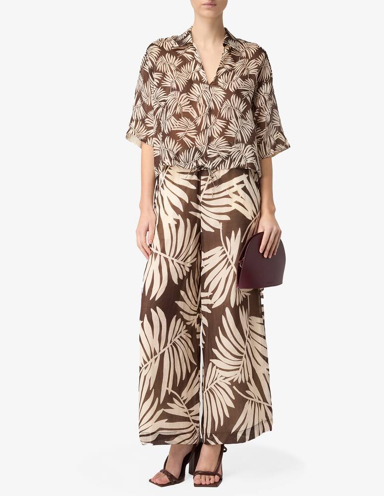 rinascente SEVENTY Palma print trousers