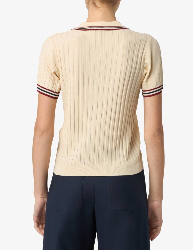 rinascente SEVENTY Polo crop a coste