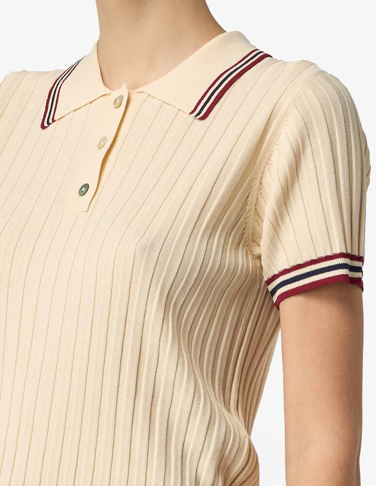 rinascente SEVENTY Polo crop a coste