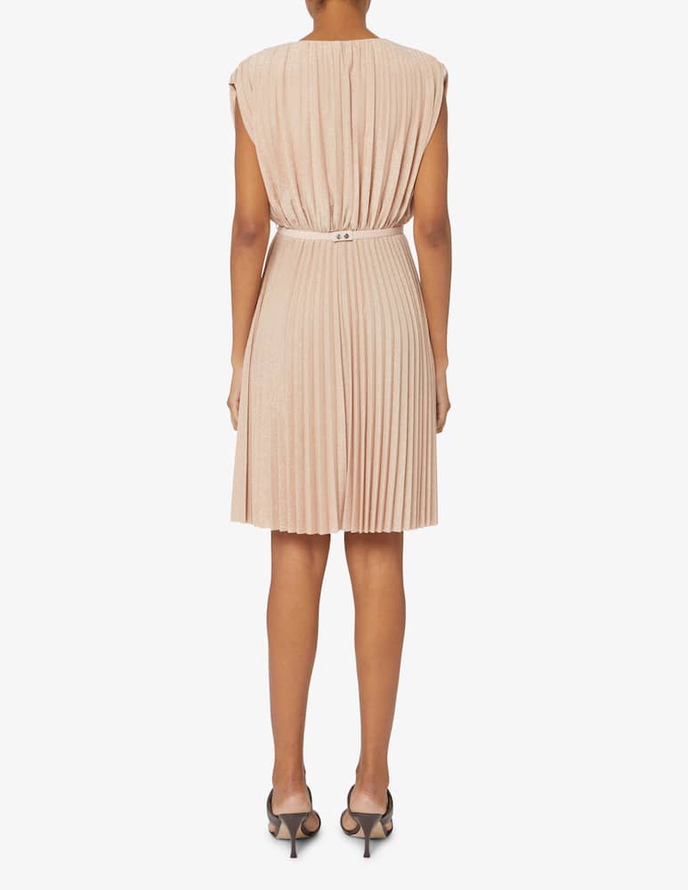 rinascente Liu Jo Lurex pleated midi dress