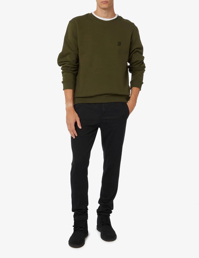 rinascente Dondup Felpa girocollo loghino ricamato