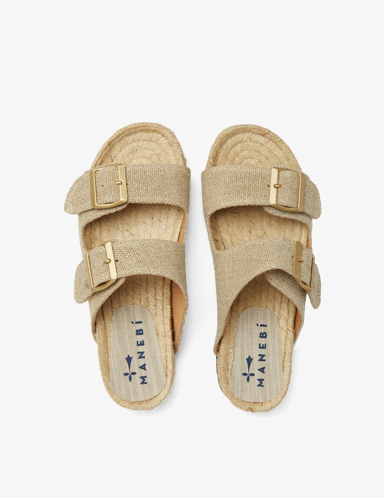 rinascente Manebì Canvas falt sandals