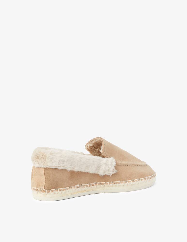 rinascente Manebì Suede and fur  loafer - Beige