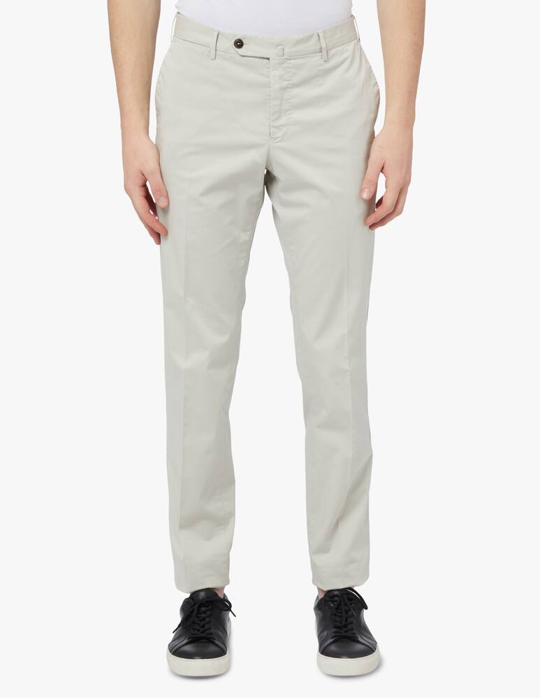 rinascente PT Pantaloni Torino Chino slim soft touch stretch satin - grigio