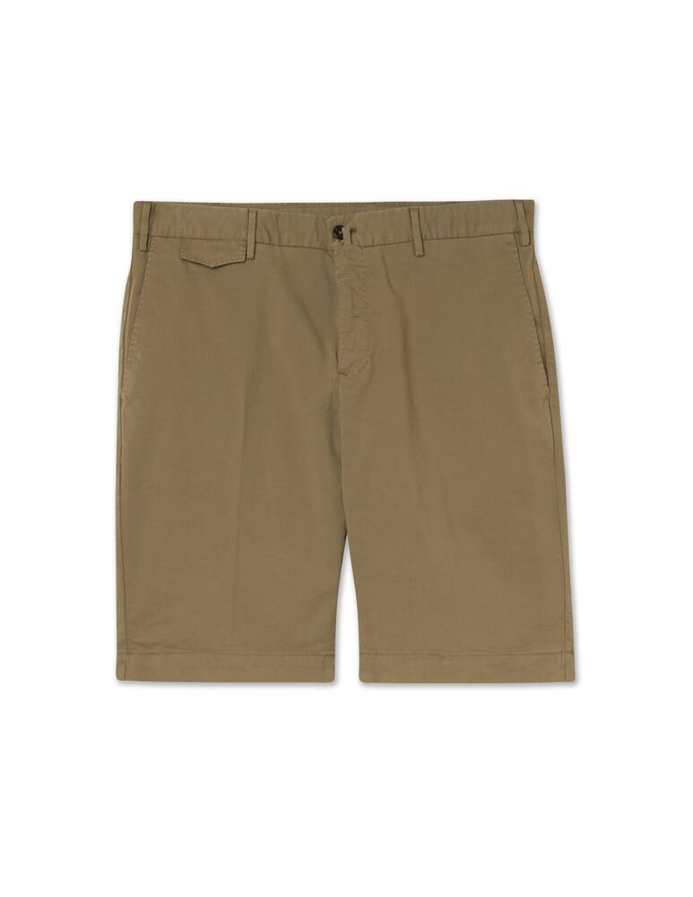 rinascente PT Pantaloni Torino Bermuda cotone gabardina stretch - grigio