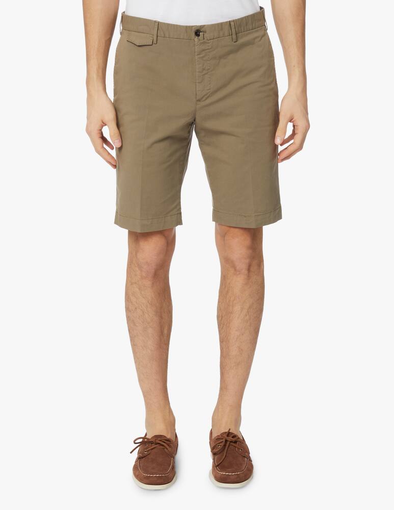 rinascente PT Pantaloni Torino Bermuda cotone gabardina stretch - grigio