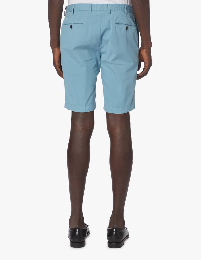 rinascente PT Pantaloni Torino Cotton gabardine stretch shorts - light blue