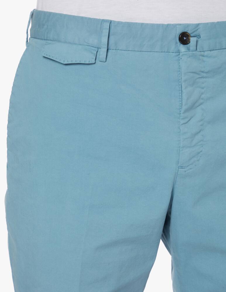 rinascente PT Pantaloni Torino Cotton gabardine stretch shorts - light blue
