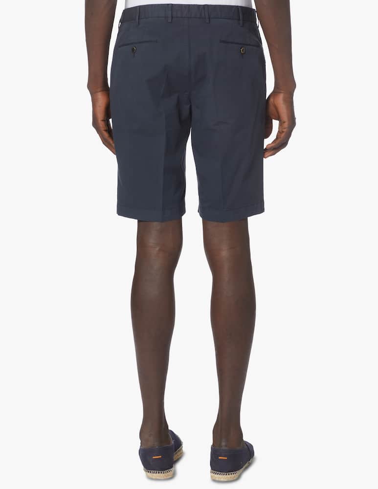 rinascente PT Pantaloni Torino Bermuda cotone gabardina stretch - blu