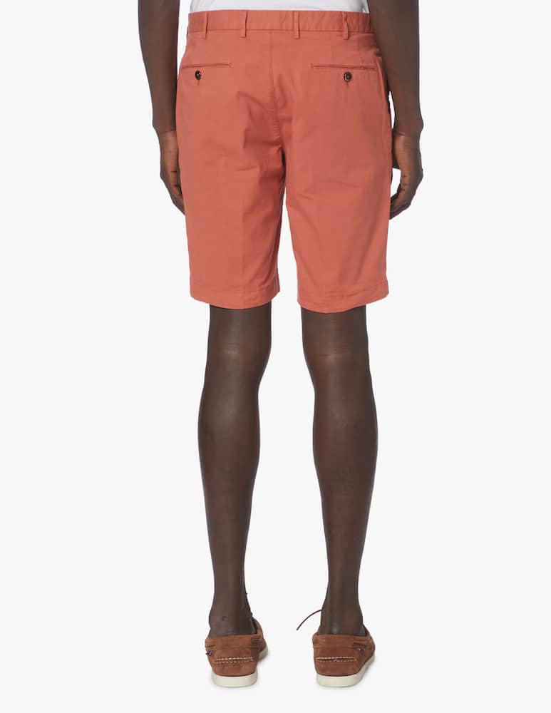 rinascente PT Pantaloni Torino Cotton gabardine stretch shorts - red