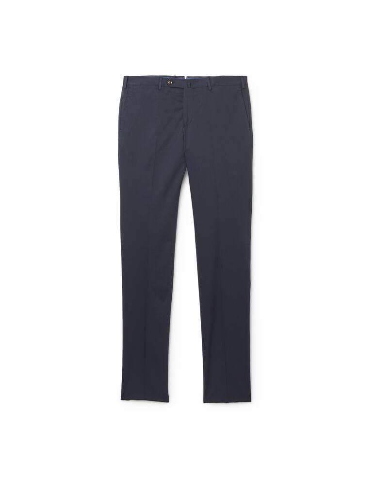 rinascente PT Pantaloni Torino Cotton silk super slim chino pant - blue