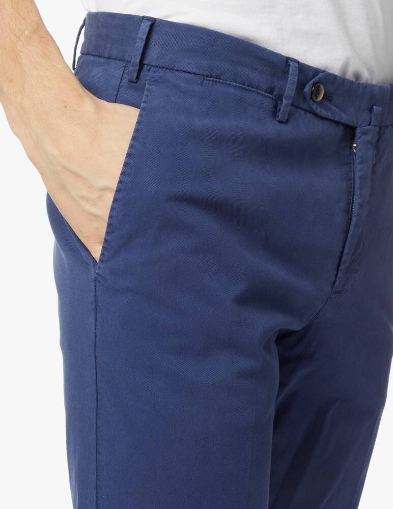 rinascente PT Pantaloni Torino Fine twill super slim chino pant - blue