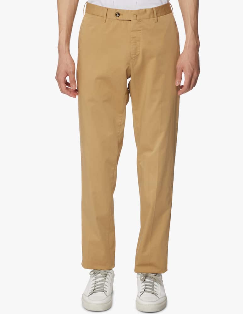 rinascente PT Pantaloni Torino Chino slim soft touch stretch satin - beige