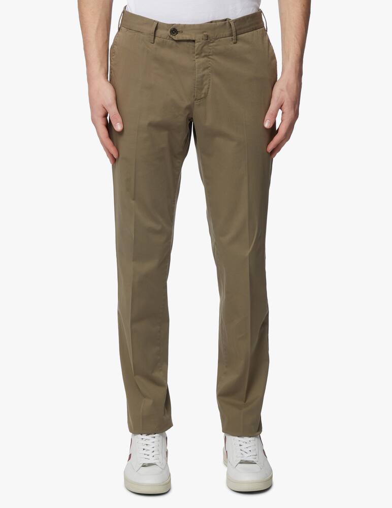 rinascente PT Pantaloni Torino Satin soft touch stretch slim chino pant - grey